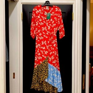 Rixo Wrap Dress Size L